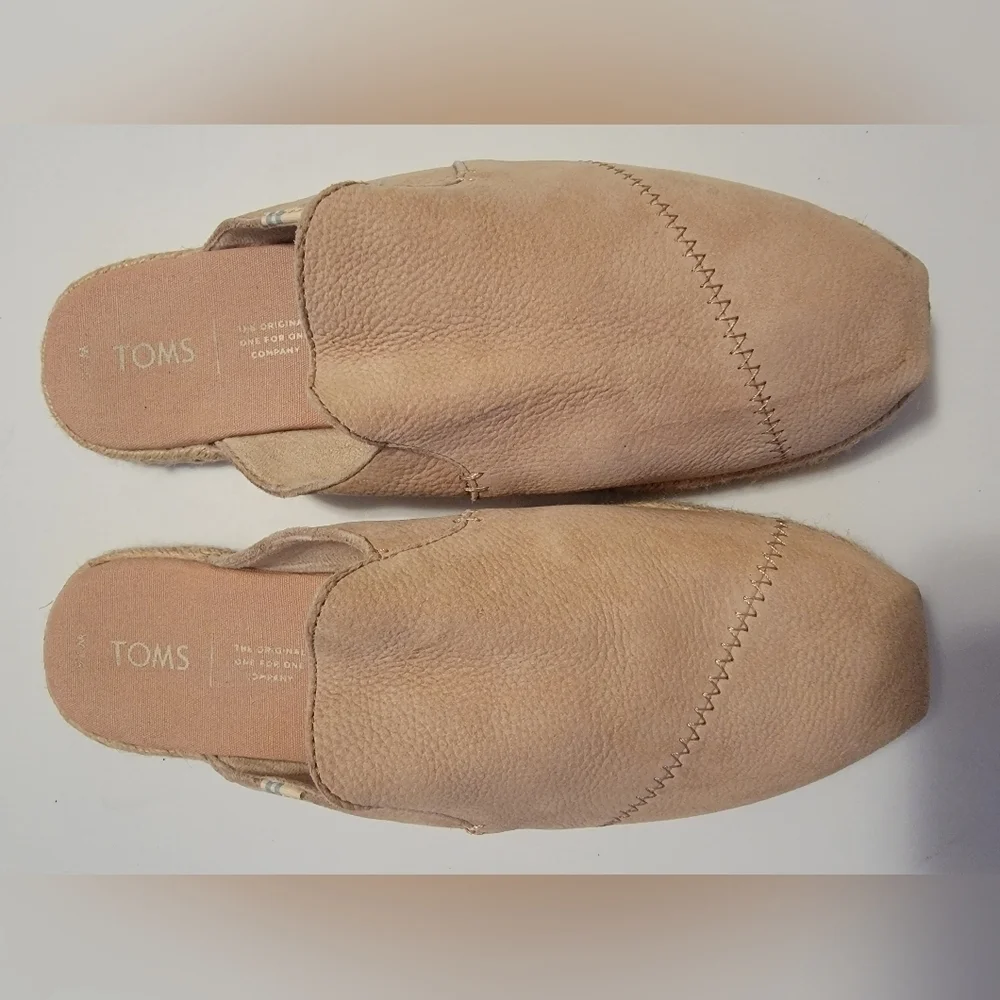 Toms Nova Nubuck Ladies Slip On Mules/ Shoes - Picture 2 of 6